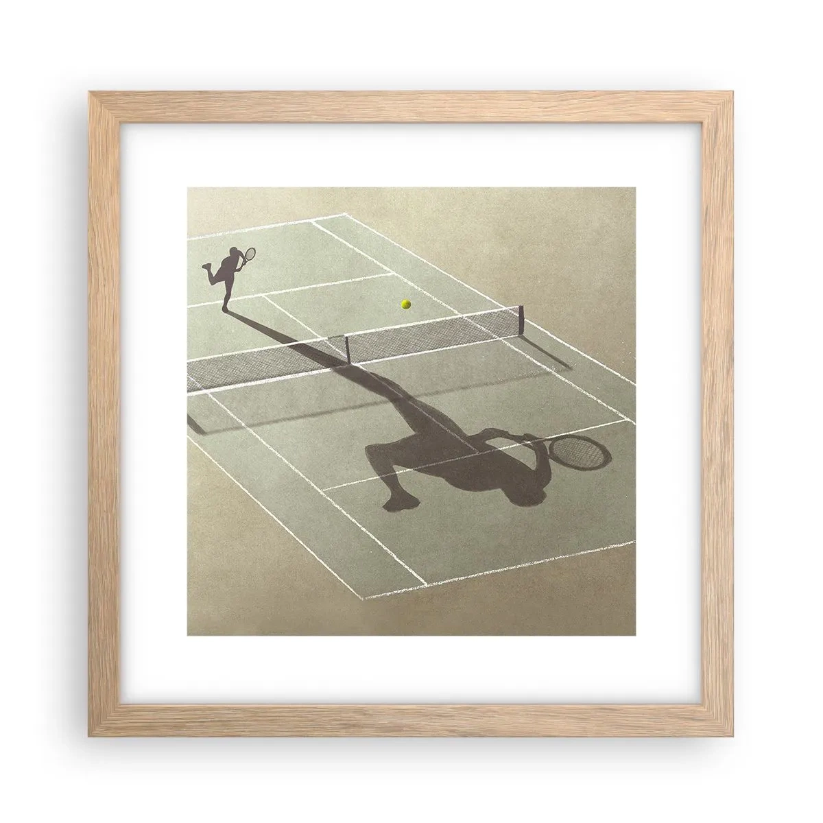 Plakat w ramie jasny dąb - Pokonać siebie - 30x30 cm