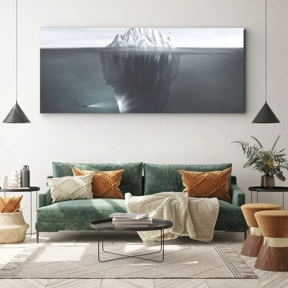 Obraz na płótnie - Podwodna tajemnica - 100x40 cm
