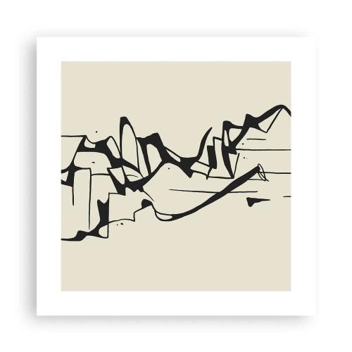 Plakat - Być może pejzaż - 40x40 cm