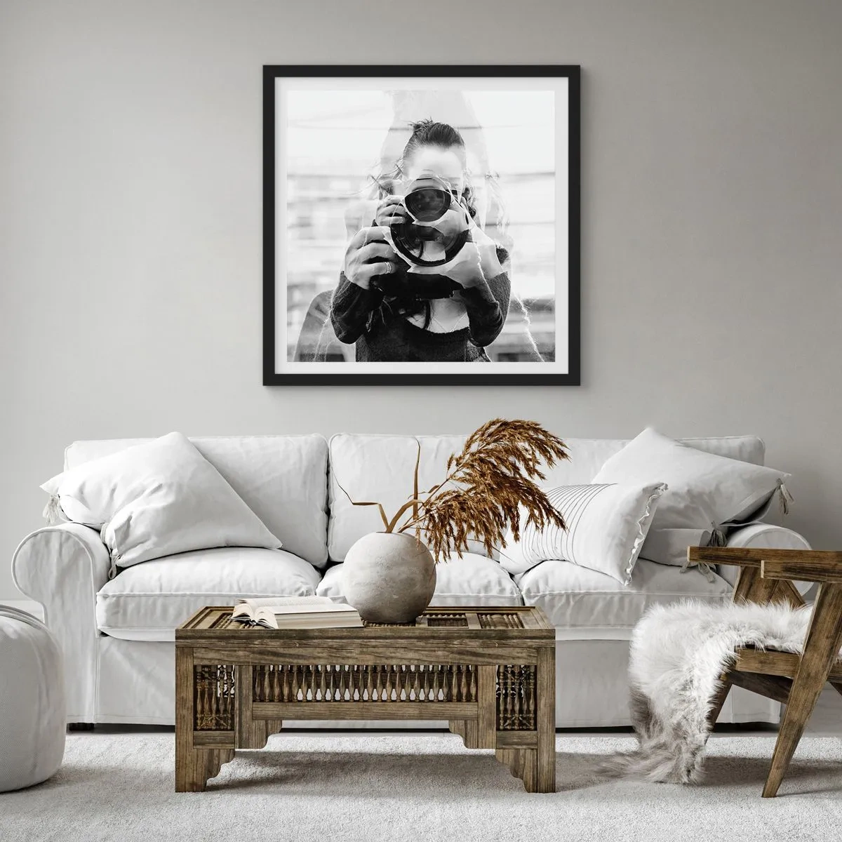 Plakat w czarnej ramie - Twórca i tworzywo - 40x40 cm