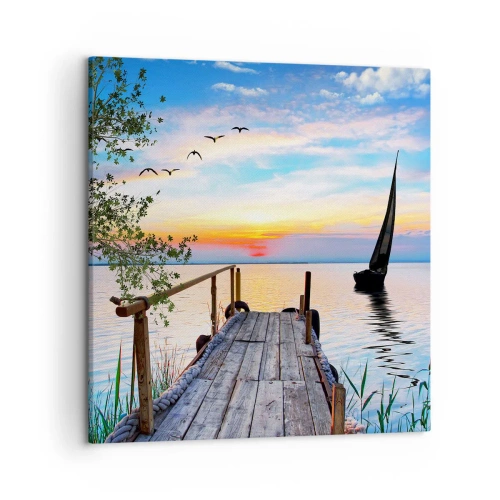 Obraz na płótnie - Dobry wieczór - 50x50 cm
