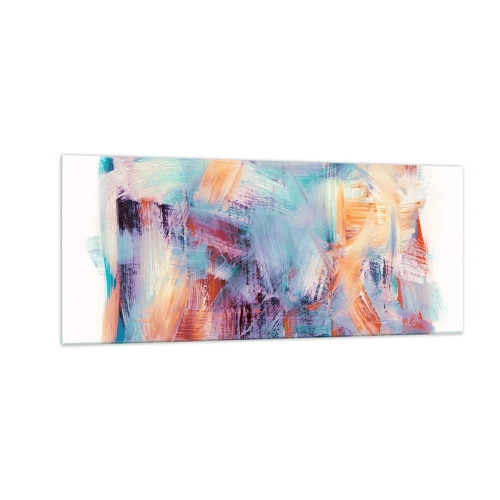 Obraz na szkle - Kolorowy bałagan - 100x40 cm