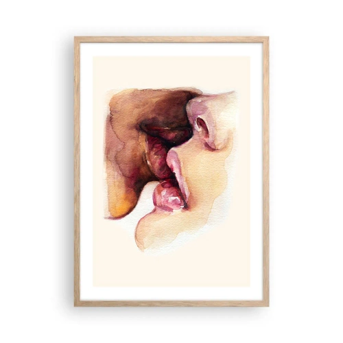 Plakat w ramie jasny dąb - Jak noc i dzień, ziemia i niebo - 50x70 cm