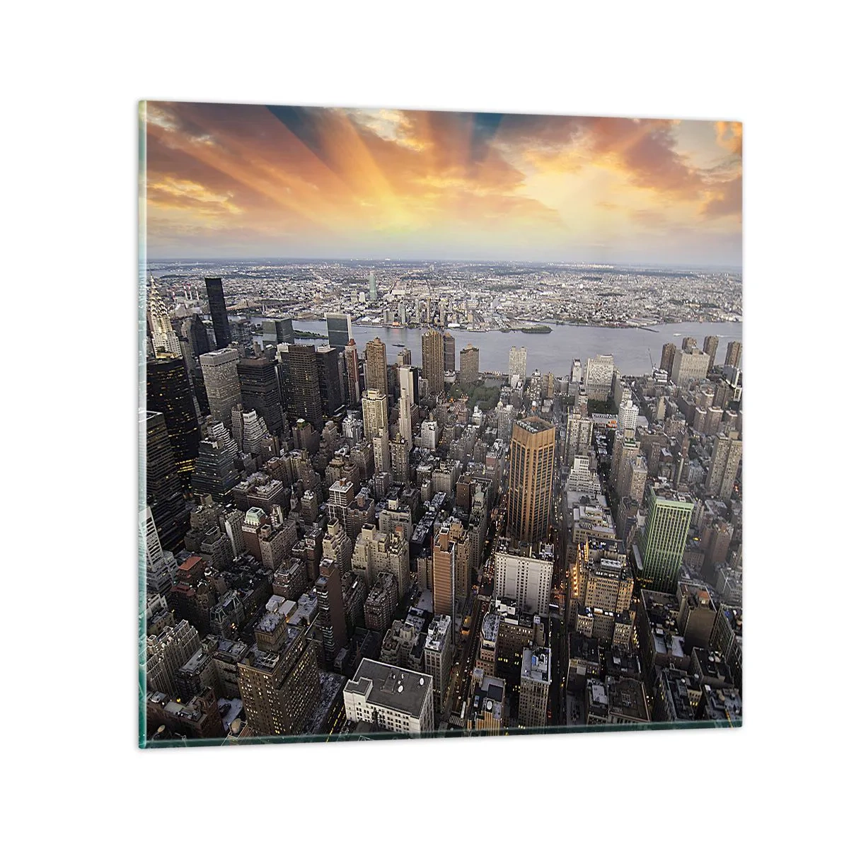 Obraz na szkle - Bijące serce naszych czasów - 30x30 cm