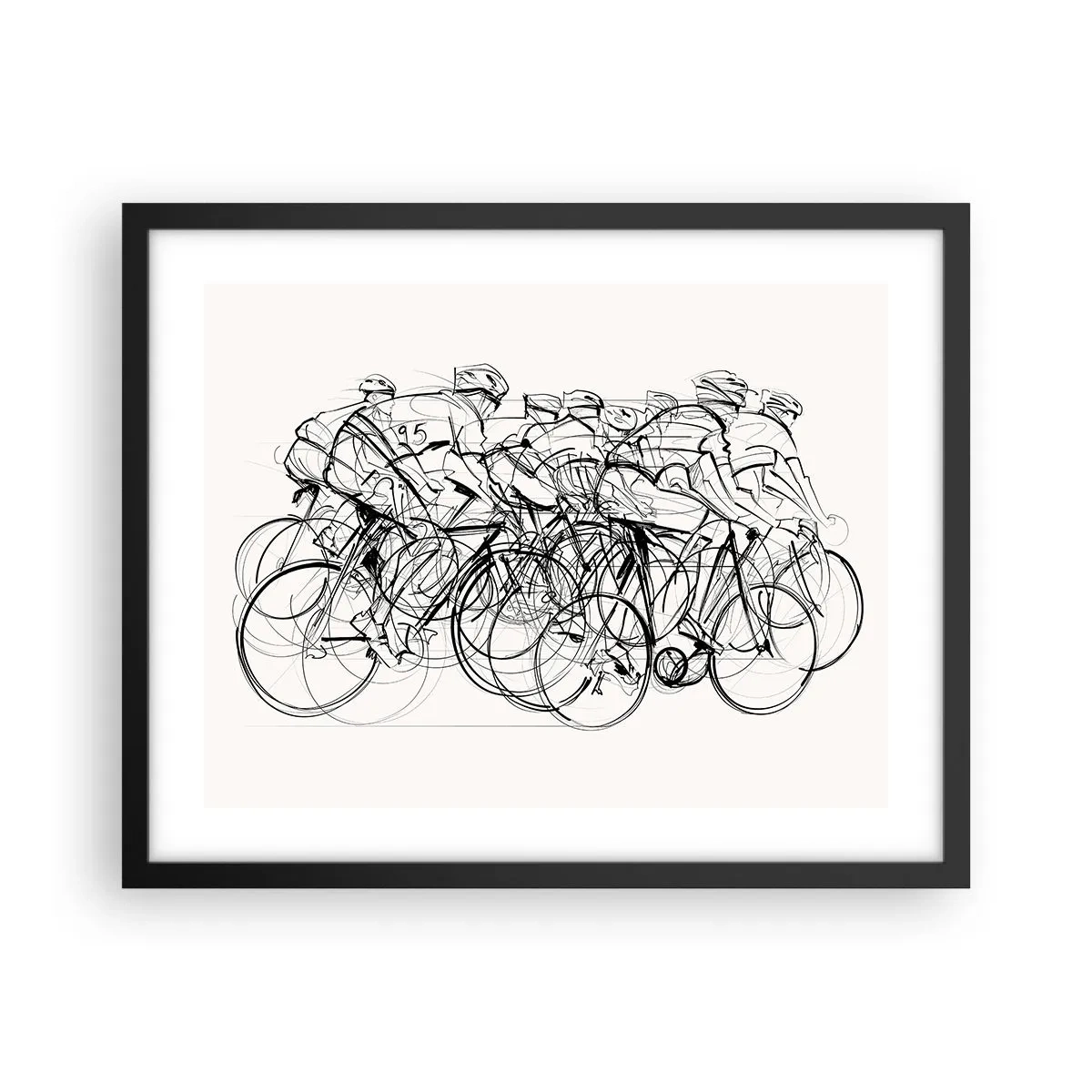 Plakat w czarnej ramie - Wespół w zespół - 50x40 cm