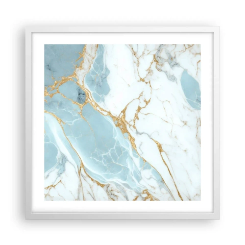 Plakat w białej ramie - Bogactwo kamienia - 50x50 cm