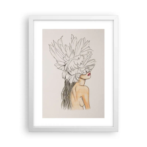 Plakat w białej ramie - Piękność ukoronowana - 30x40 cm
