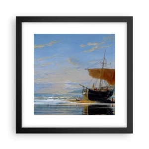 Plakat w czarnej ramie - Woda, ziemia, powietrze - 30x30 cm