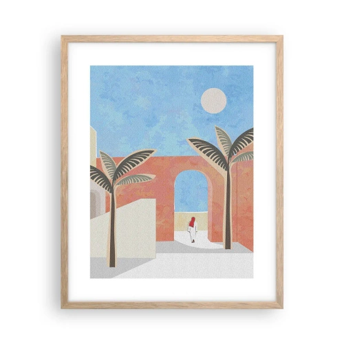 Plakat w ramie jasny dąb - Arabski dzień - 40x50 cm