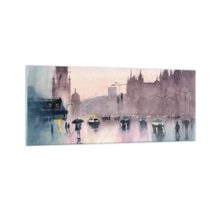 Obraz na szkle - W deszczowej mgiełce - 100x40 cm