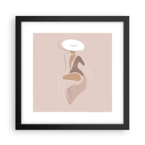 Plakat w czarnej ramie - Damą być - 30x30 cm