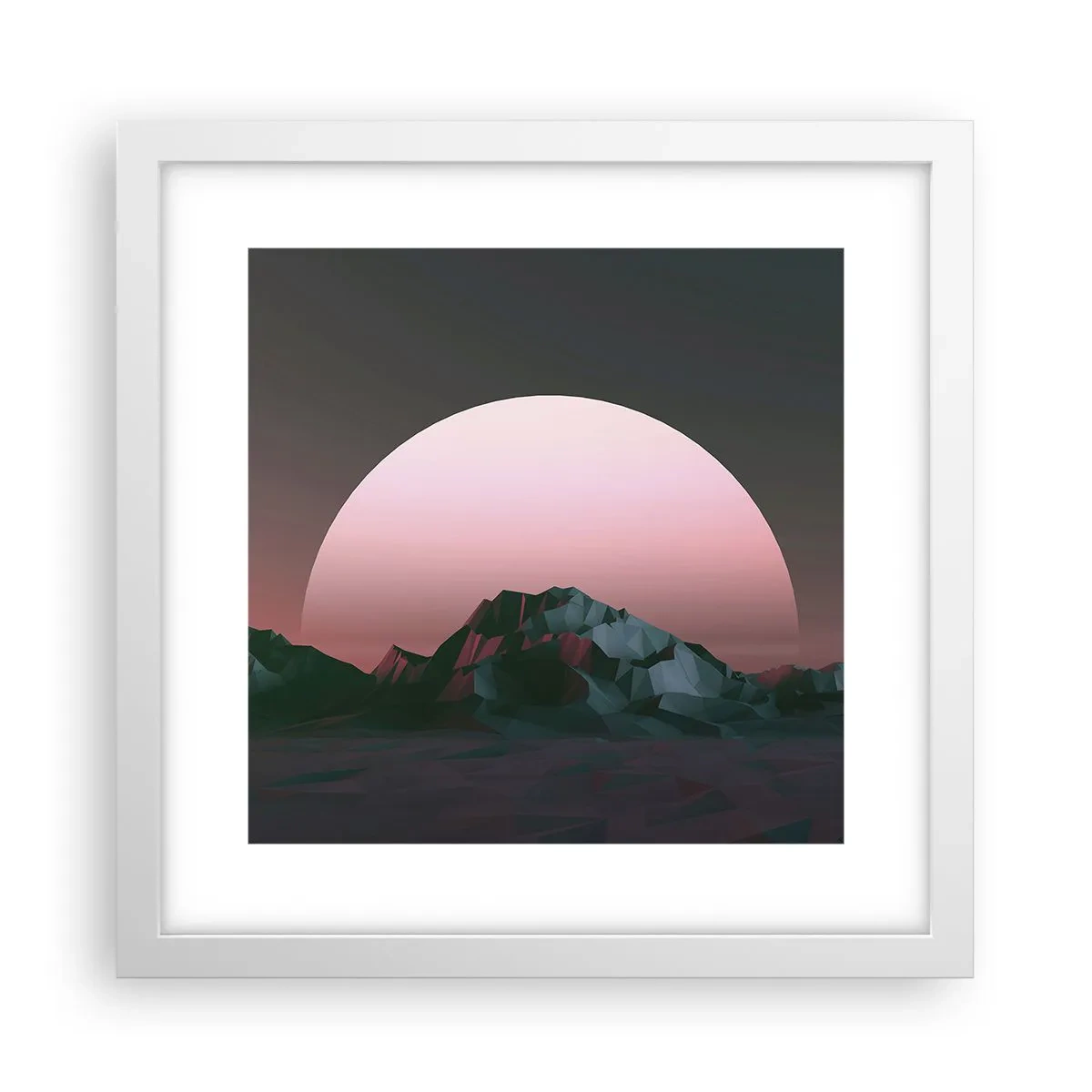 Plakat w białej ramie - W sąsiedniej galaktyce - 30x30 cm