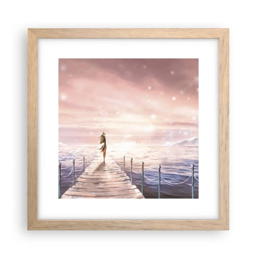 Plakat w ramie jasny dąb - W świetle marzenia - 30x30 cm