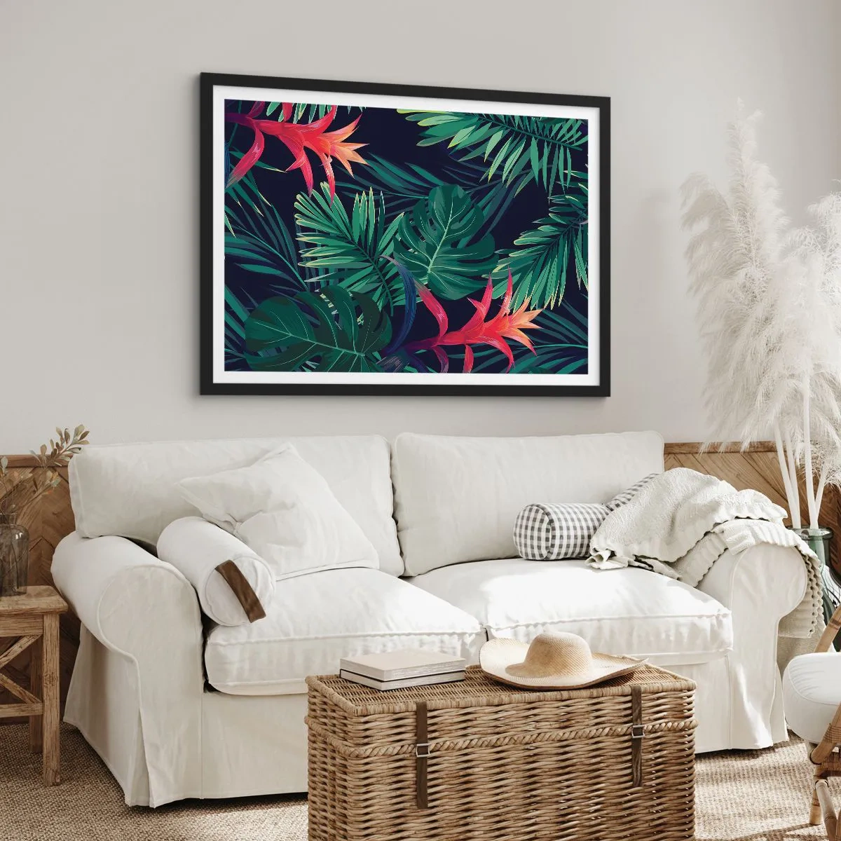 Plakat w czarnej ramie - Zapłonąć w zieleni - 91x61 cm