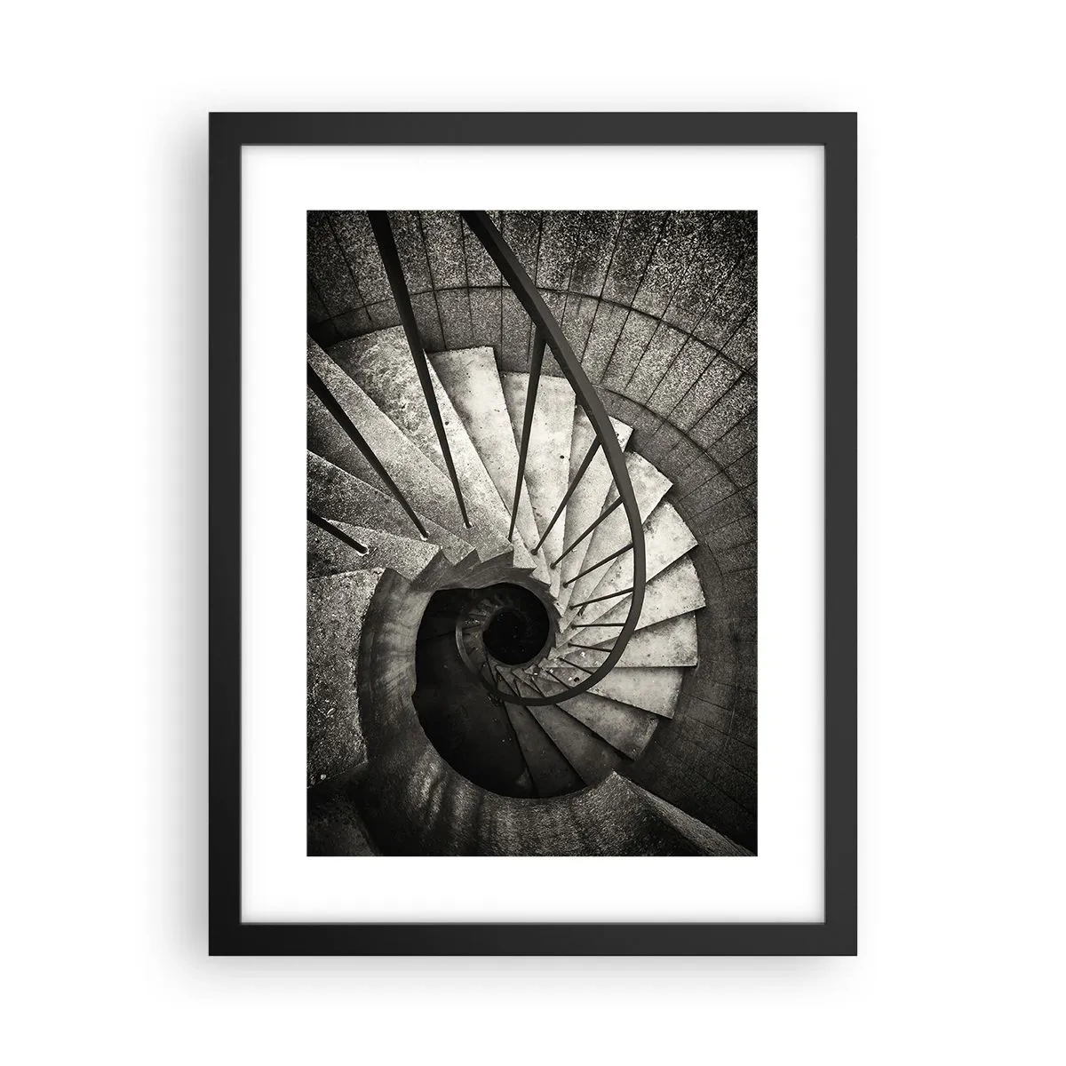 Plakat w czarnej ramie - Schodami w górę, schodami w dół - 30x40 cm