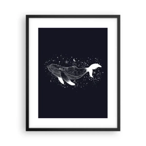 Plakat w czarnej ramie - W oceanie wszechświata - 40x50 cm