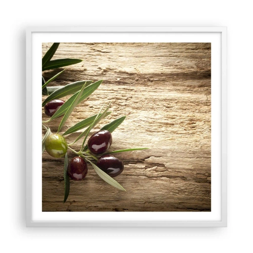 Plakat w białej ramie - Prosto od natury - 60x60 cm