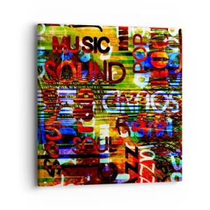 Obraz na płótnie - Wszystkie barwy dźwięku - 40x40 cm