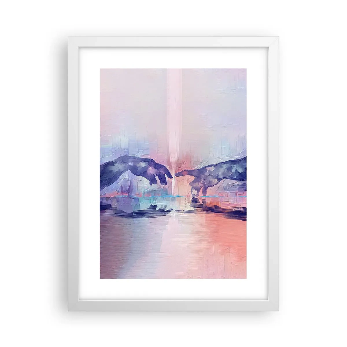 Plakat w białej ramie - Boska iskra życia - 30x40 cm