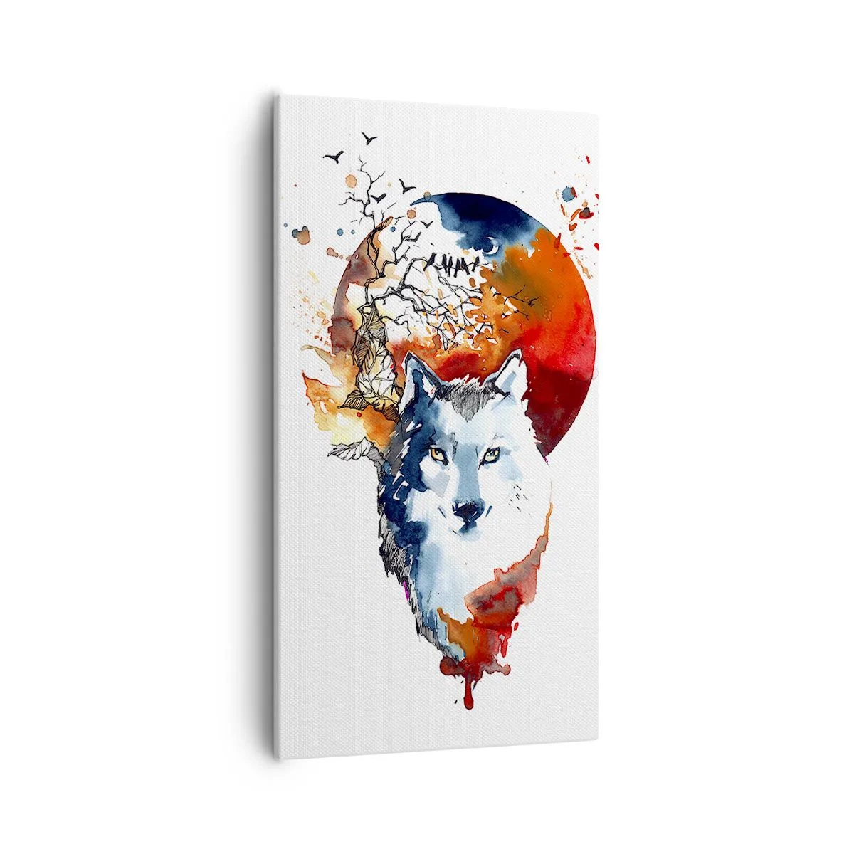 Obraz na płótnie - Nos w nos z nocą - 55x100 cm