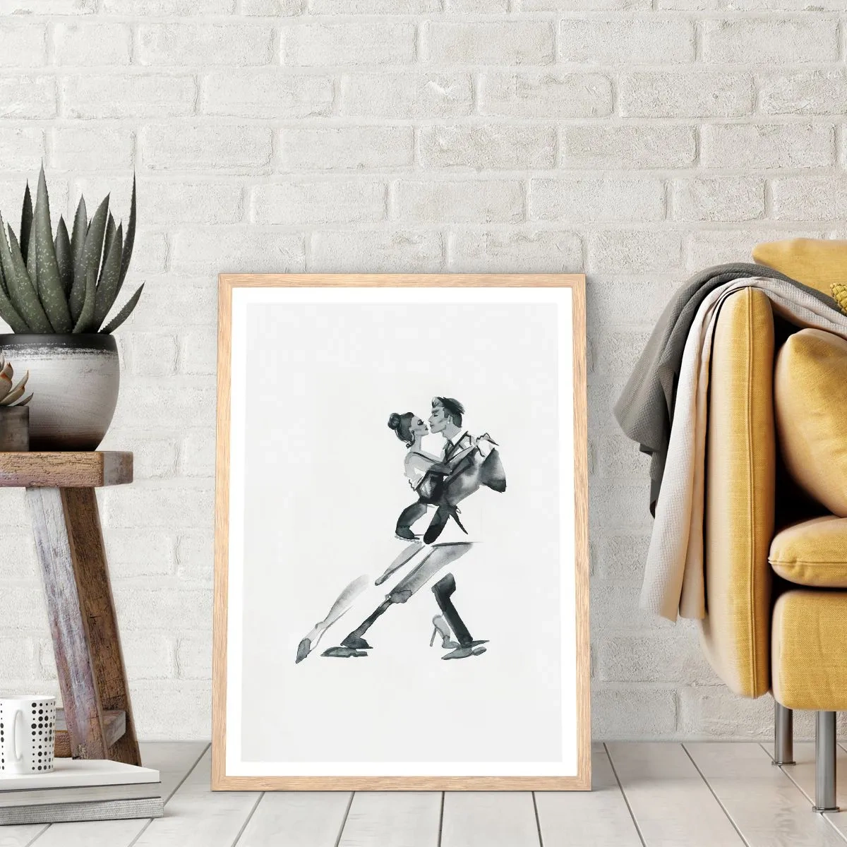 Plakat w ramie jasny dąb - W jednym rytmie - 70x100 cm