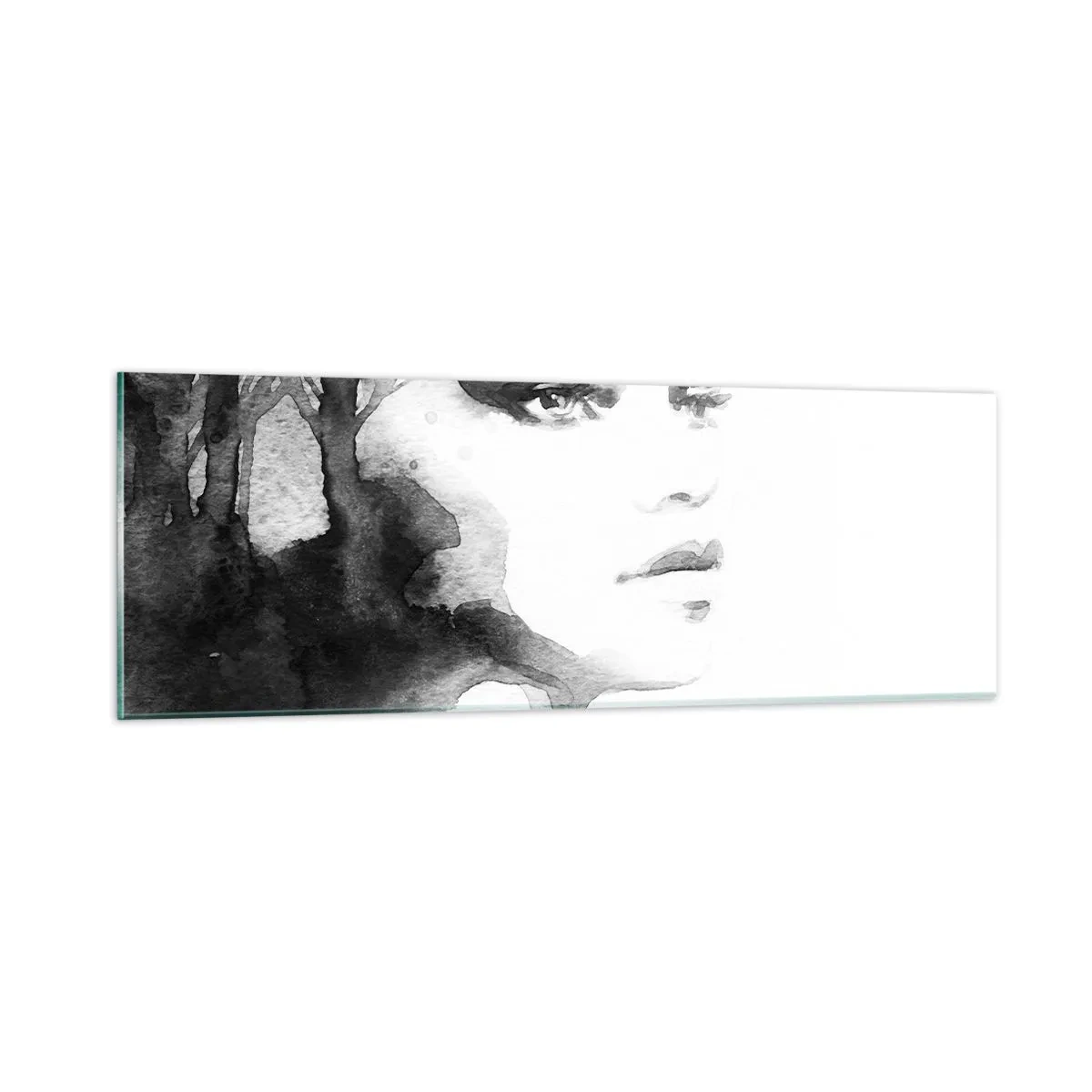 Obraz na szkle - Stworzona z tajemnicy i mgły - 90x30 cm