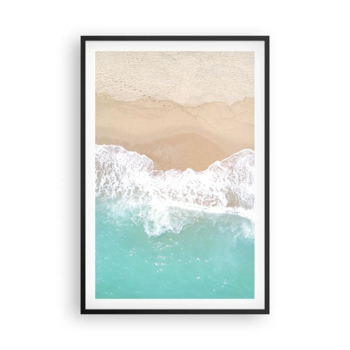 Plakat w czarnej ramie - Pieszczotliwy dotyk - 61x91 cm