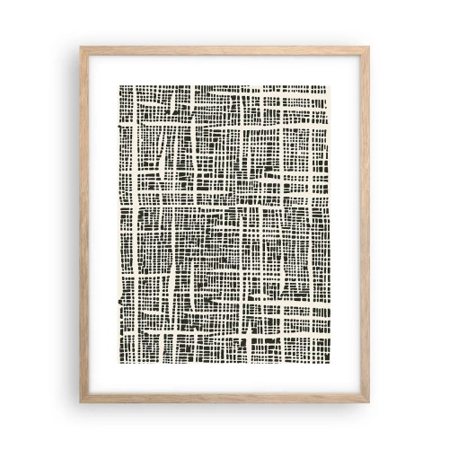 Plakat w ramie jasny dąb - Kompozycja utkana - 40x50 cm