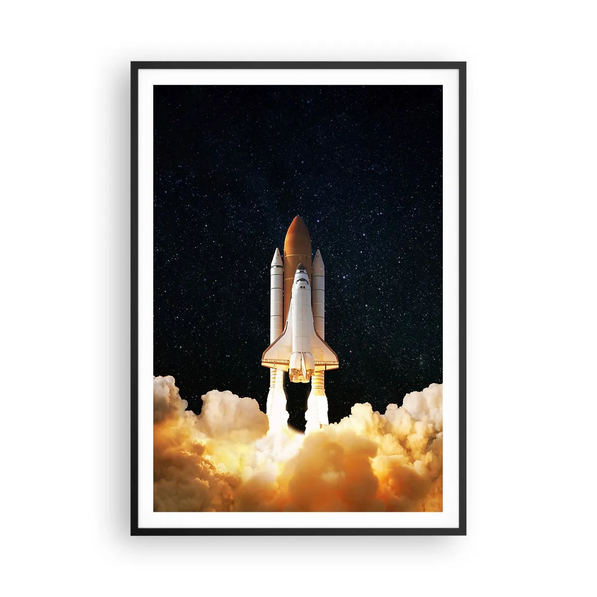Plakat w czarnej ramie - Ad astra! - 70x100 cm