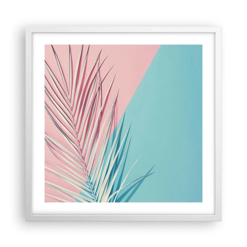 Plakat w białej ramie - Tropikalna impresja - 50x50 cm