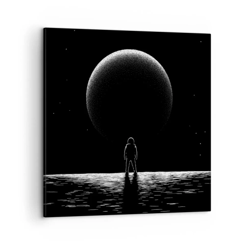 Obraz na płótnie - Twarzą w twarz - 50x50 cm