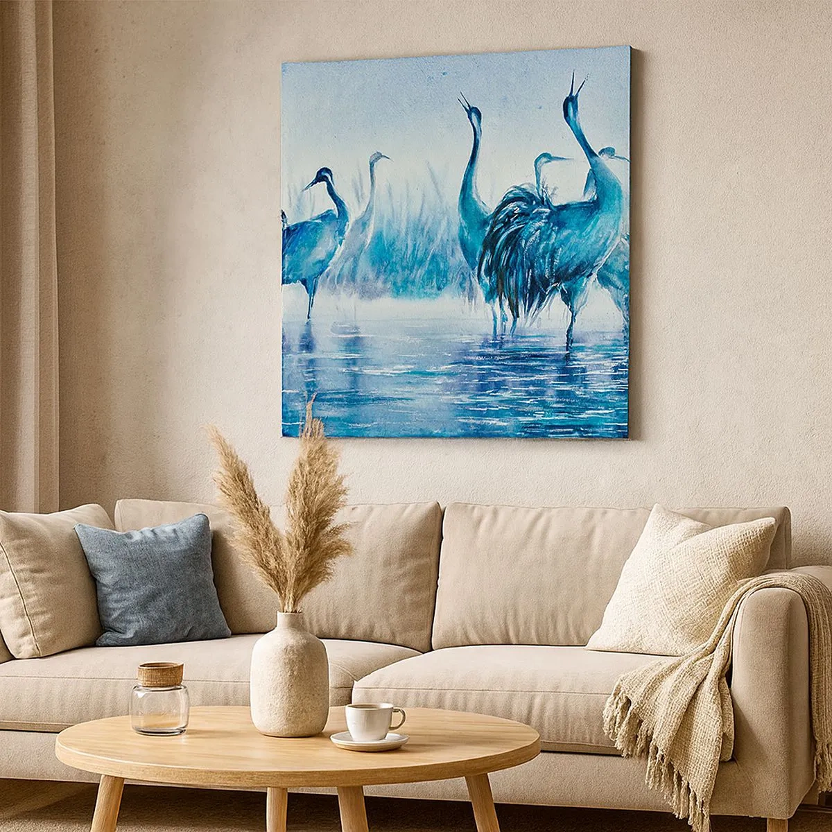 Obraz na płótnie - Poranne spotkanie - 30x30 cm