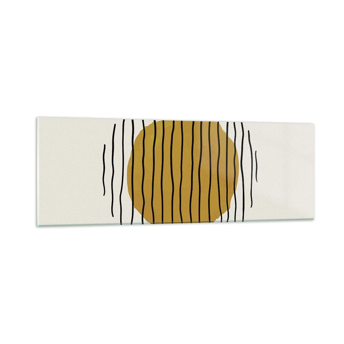 Obraz na szkle - Abstrakcja drżąca od żaru - 90x30 cm