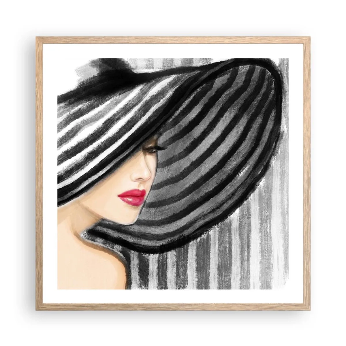 Plakat w ramie jasny dąb - Gdzie ciebie szukać? - 60x60 cm