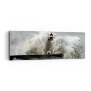 Obraz na płótnie - Gniew oceanu - 90x30 cm