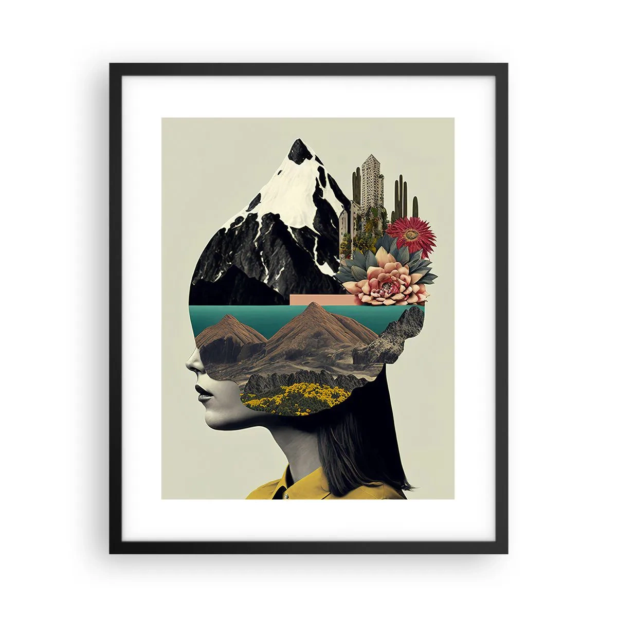 Plakat w czarnej ramie - Kobieta – zawsze tajemnica - 40x50 cm