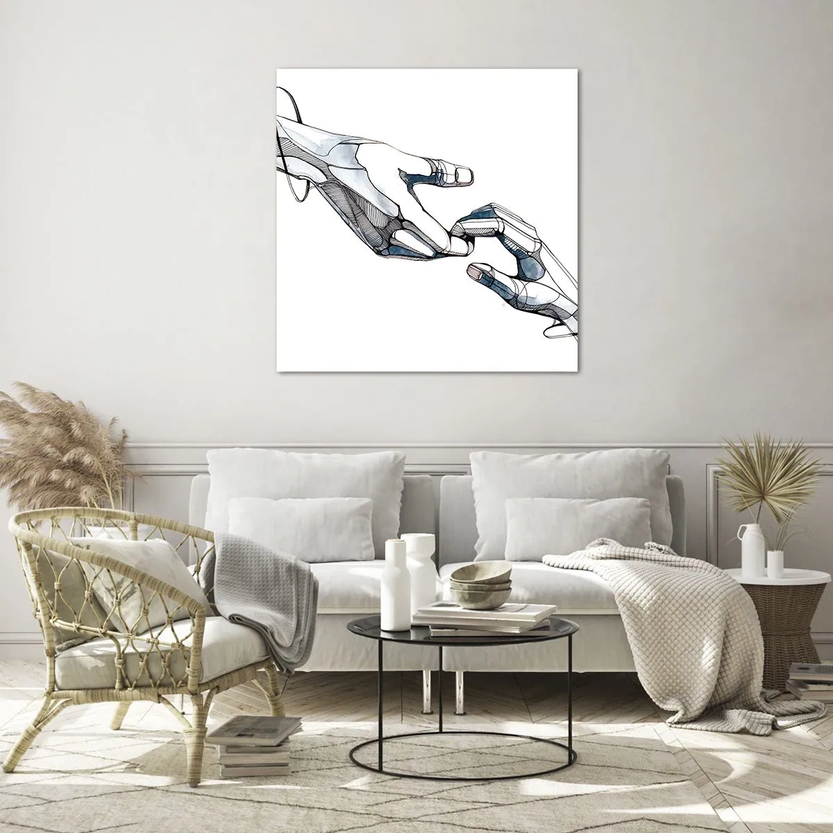 Obraz na szkle - Dobry gest - 50x50 cm