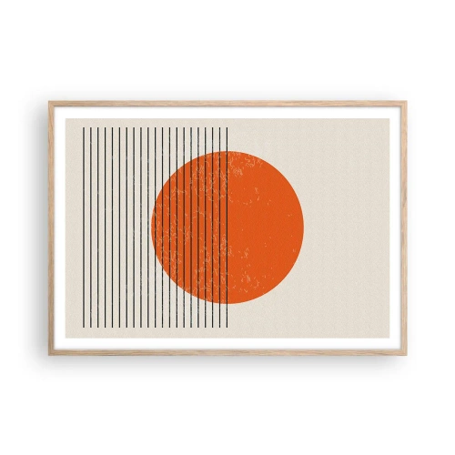 Plakat w ramie jasny dąb - Zawsze słońce - 100x70 cm