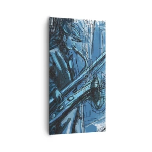 Obraz na płótnie - Miejska rapsodia - 65x120 cm