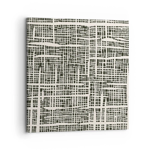 Obraz na płótnie - Kompozycja utkana - 70x70 cm