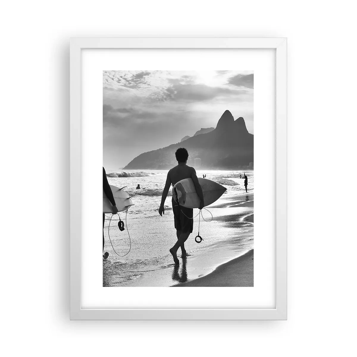 Plakat w białej ramie - Samba na jedną falę - 30x40 cm