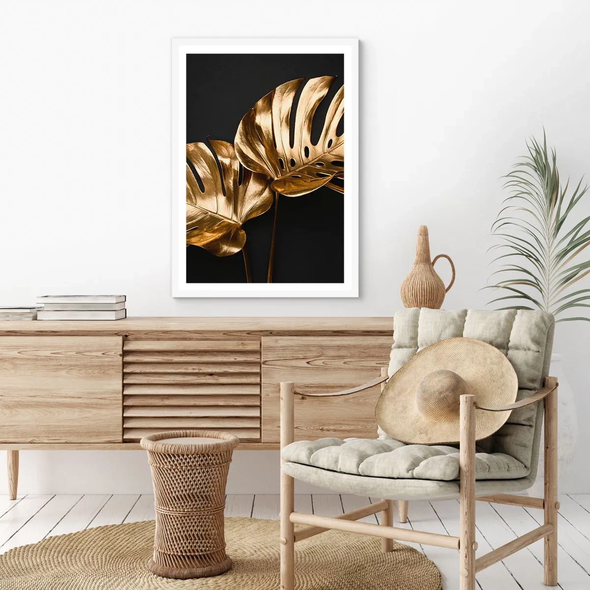 Plakat w białej ramie - Skarby natury - 50x70 cm