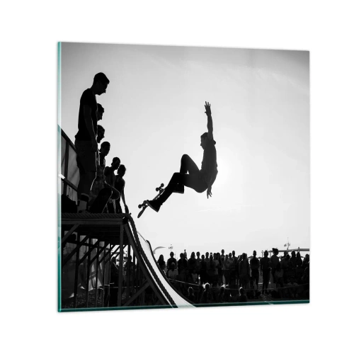 Obraz na szkle - Bohaterowie i widzowie - 30x30 cm