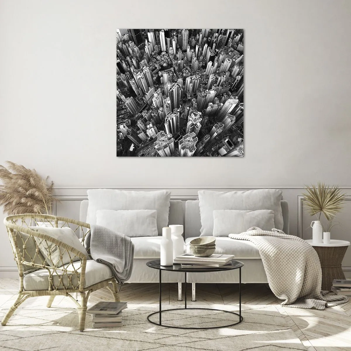 Obraz na szkle - Wciąż wyżej i wyżej - 50x50 cm