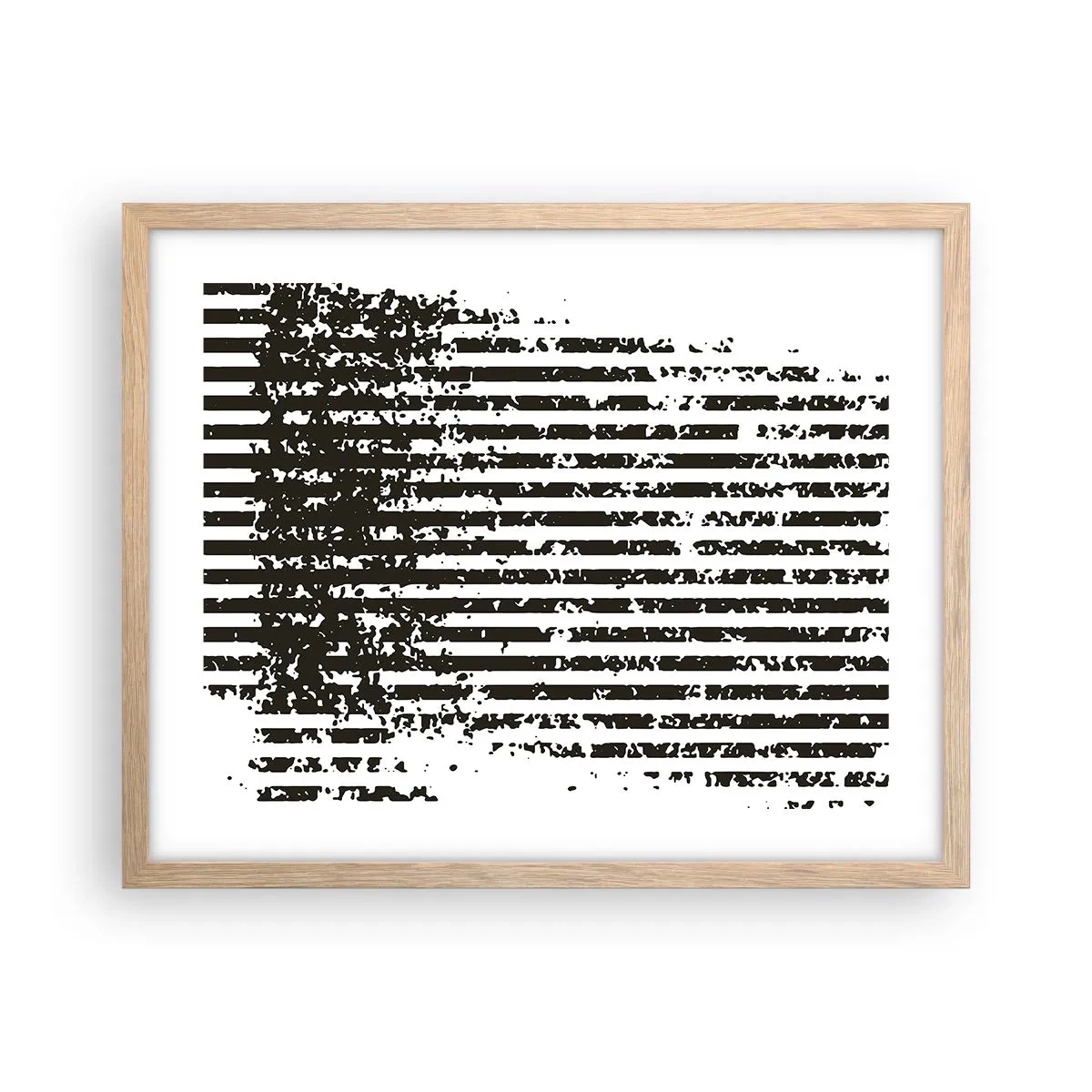 Plakat w ramie jasny dąb - Rytm i szum - 50x40 cm