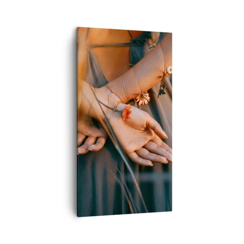 Obraz na płótnie - Związana z naturą - 45x80 cm