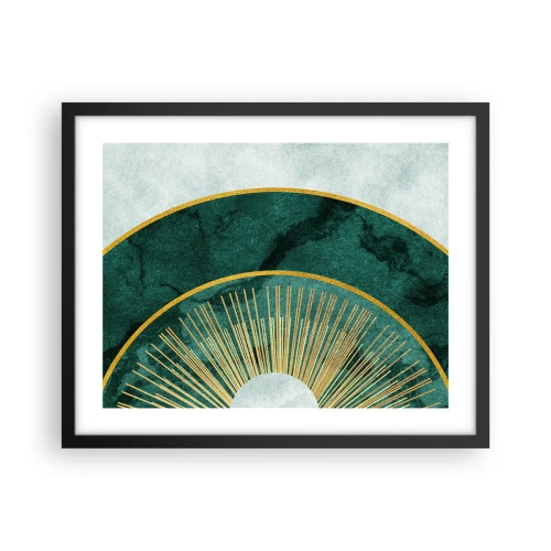 Plakat w czarnej ramie - Inny układ słoneczny - 50x40 cm