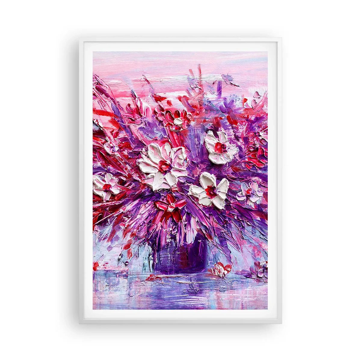 Plakat w białej ramie - Niewinność i namiętność - 70x100 cm