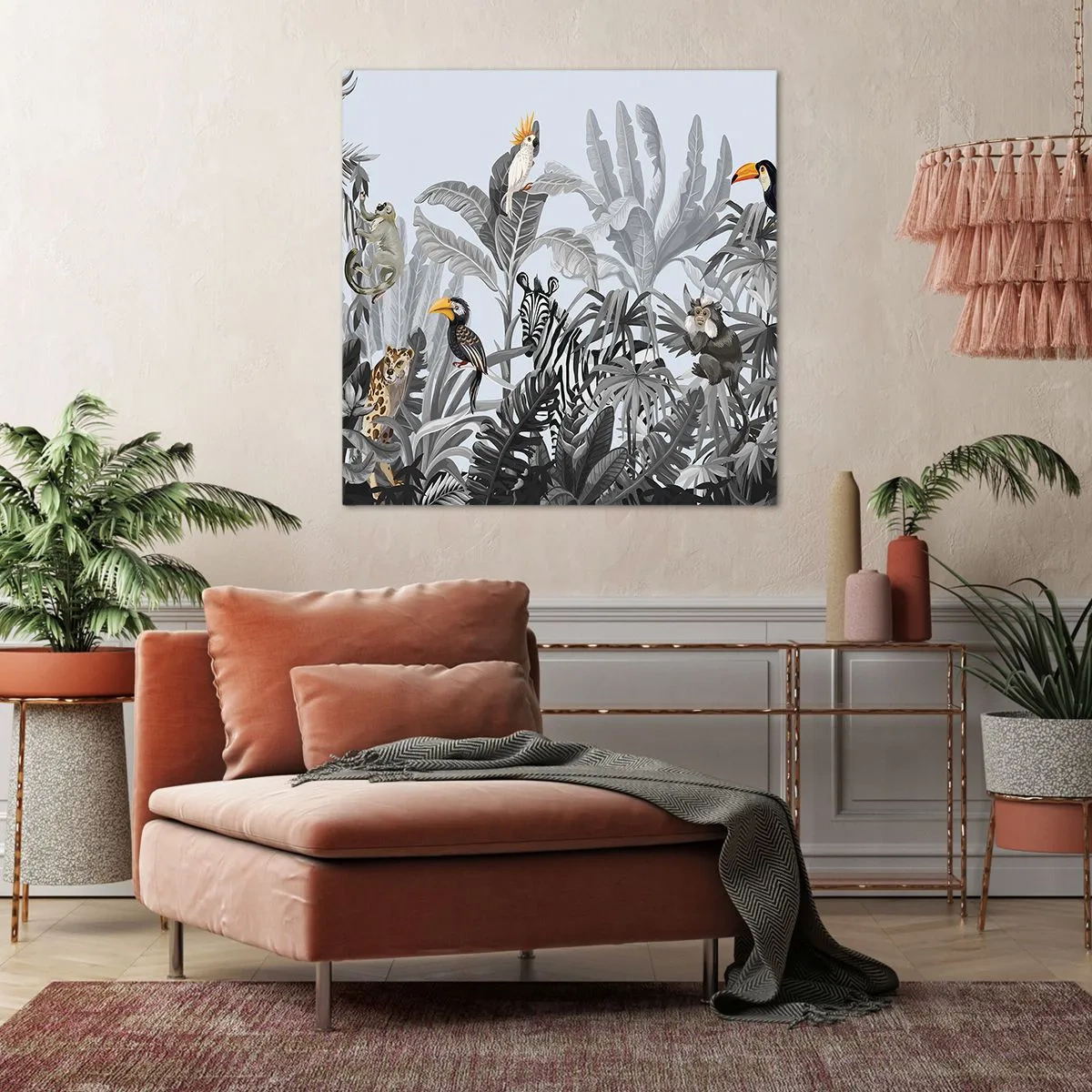 Obraz na płótnie - Afrykańska bajka - 60x60 cm