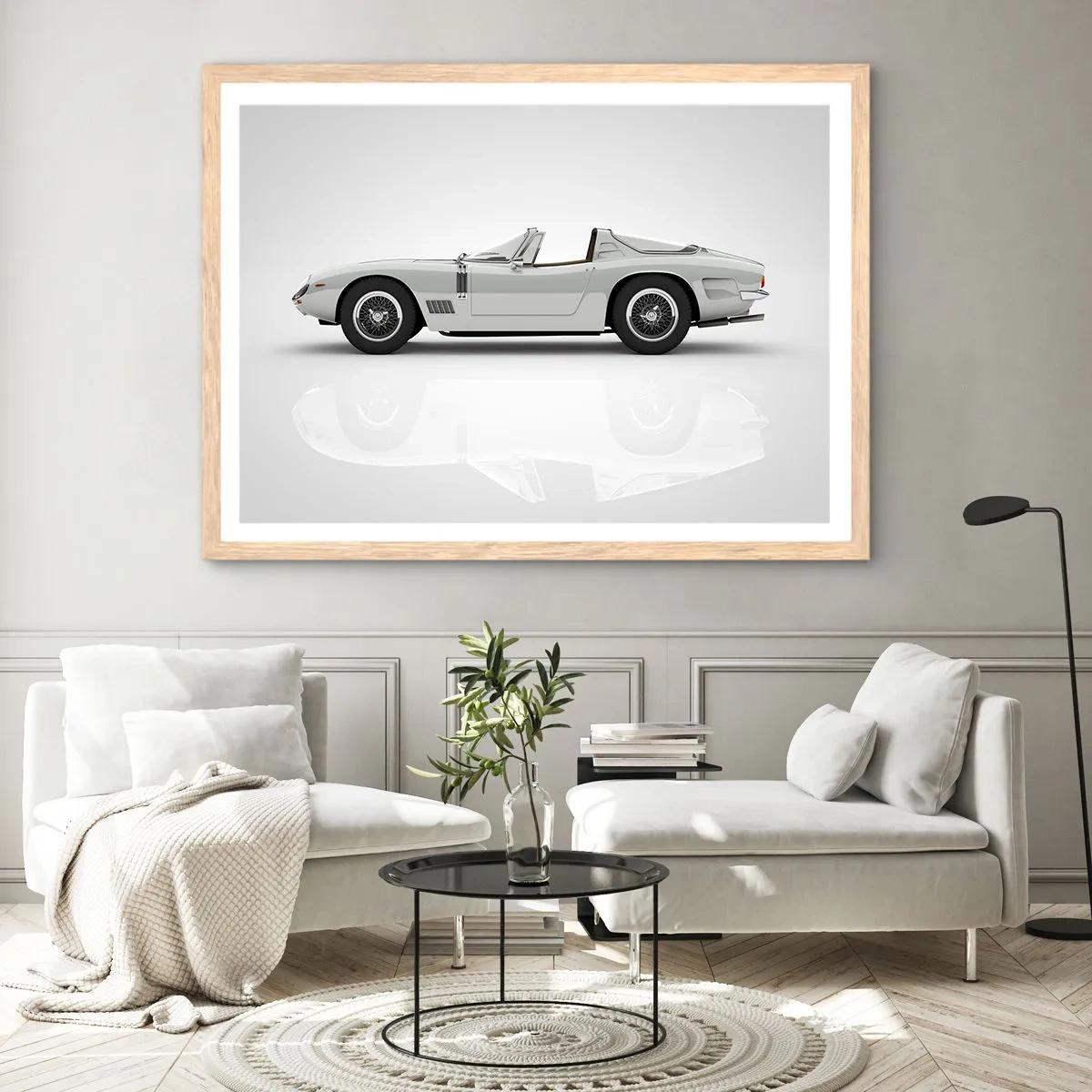 Plakat w ramie jasny dąb - Obietnica zabawy - 70x50 cm